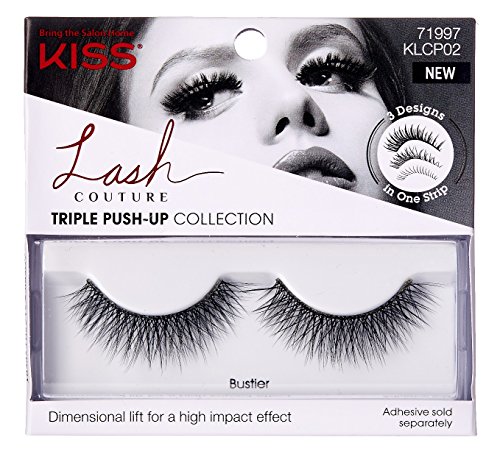 Kiss Lash Couture Triple Push-Up Bustier Bra - 3 Pack Push Up Lingerie for Women | Perfect for Date Night, Special Occasions & Bridal Wear