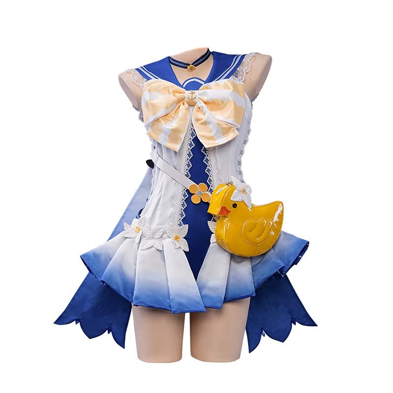 Genshin Impact Barbara Cosplay Swimsuit Bikini Set - Anime Swimwear Costume for Women & Girls | Perfect for Beach, Pool Party & Cosplay Events