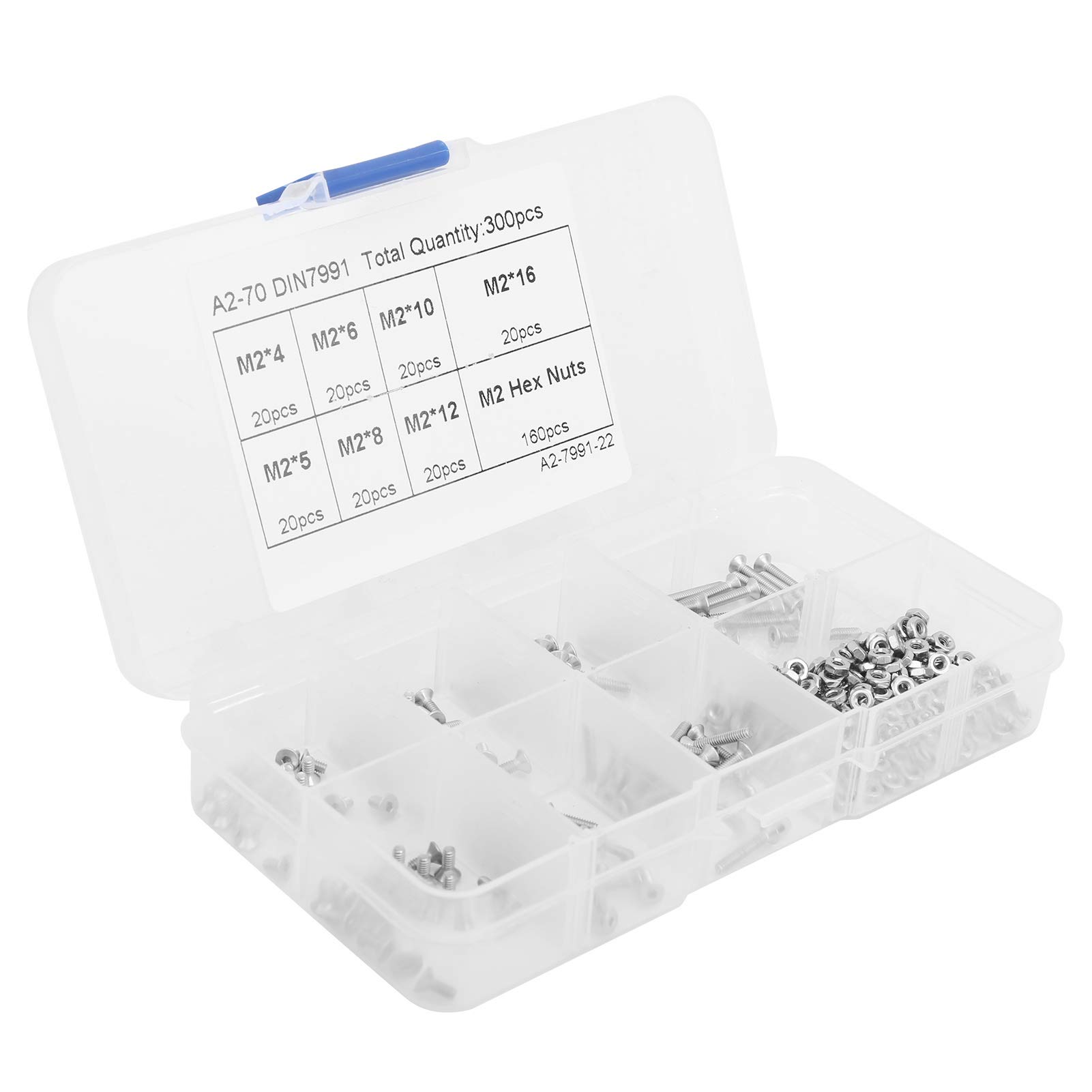 Stainless Steel Screws and Nuts Set with Screwdriver - 120pcs Hardware Kit for Office & Home Equipment Repair - Perfect for Furniture Assembly, Electronics Fixing, and DIY Projects