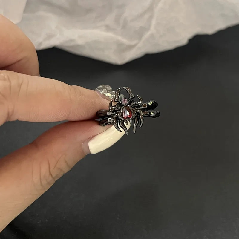 Black Crystal Rings for Women - Elegant & Stylish Jewelry for Parties, Weddings & Everyday Wear