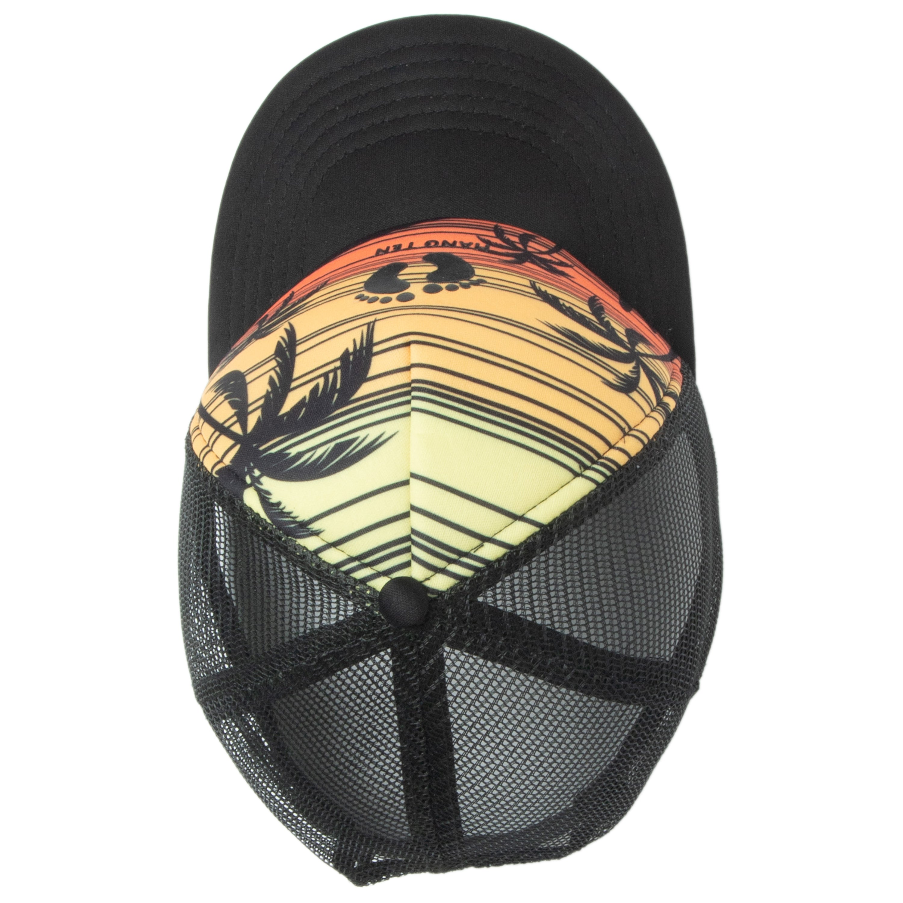Hang Ten Sublimated Trucker Hat with Gel Print Logo & Breathable Mesh Back - Perfect for Surfing, Beach Outings & Outdoor Adventures