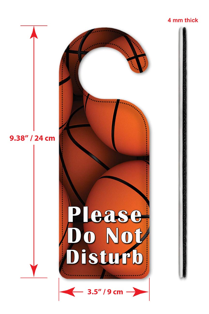 Basketball Do Not Disturb Door Hanger - for Hotels & Offices