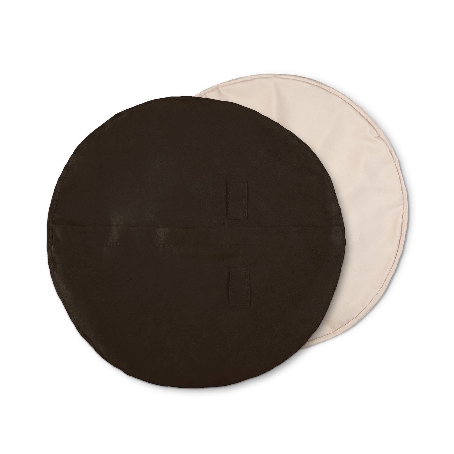 Luxury Microsuede Bean Bag Cover - Machine Washable 4-Foot Replacement Cover with Brown Inlay | Perfect for Living Room, Game Room & Dorm Decor | Soft & Durable Furniture Protector
