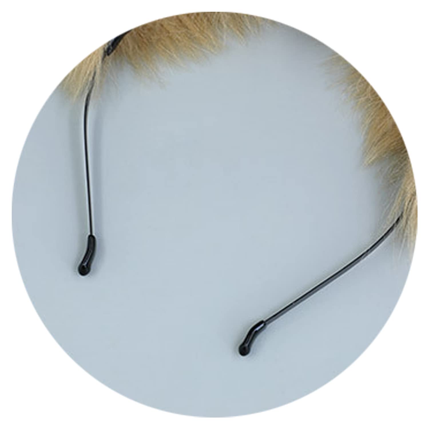 Faylay Women's Furry Dog Ear Headband - Cute Animal Ear Hair Accessories for Cosplay, Halloween, and Daily Fashion