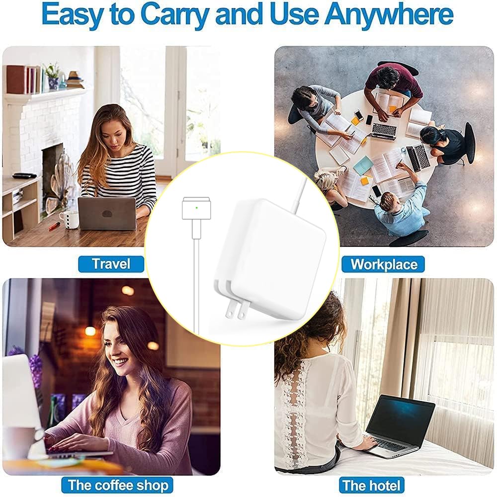 45W MacBook Air Charger Replacement - T-Tip AC Power Adapter Compatible with MacBook Air 11-inch & 13-inch (2012-2017 Models) - Perfect for Home, Office & Travel Use