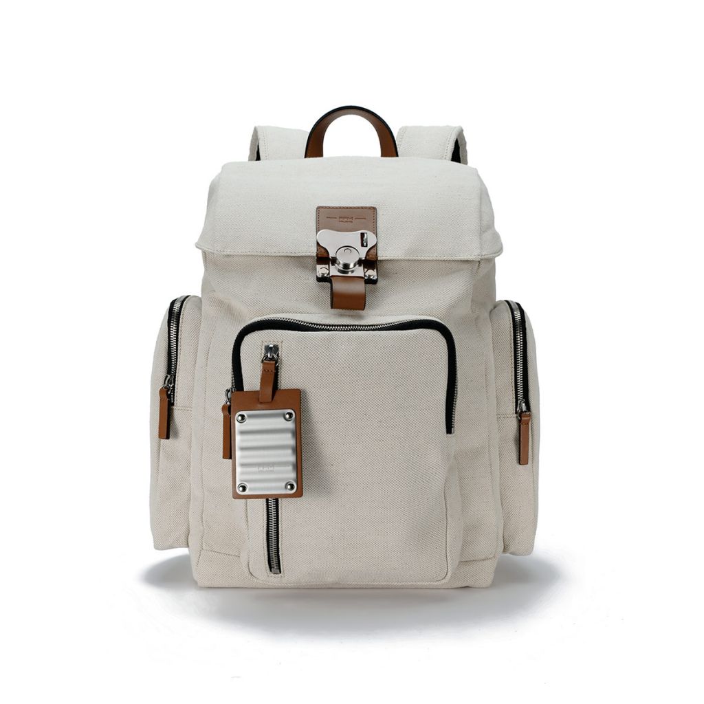 FPM Milano Bank On the Road Canvas Backpack - Stylish & Durable Travel Backpack for Men & Women - Perfect for Commuting, School & Outdoor Adventures
