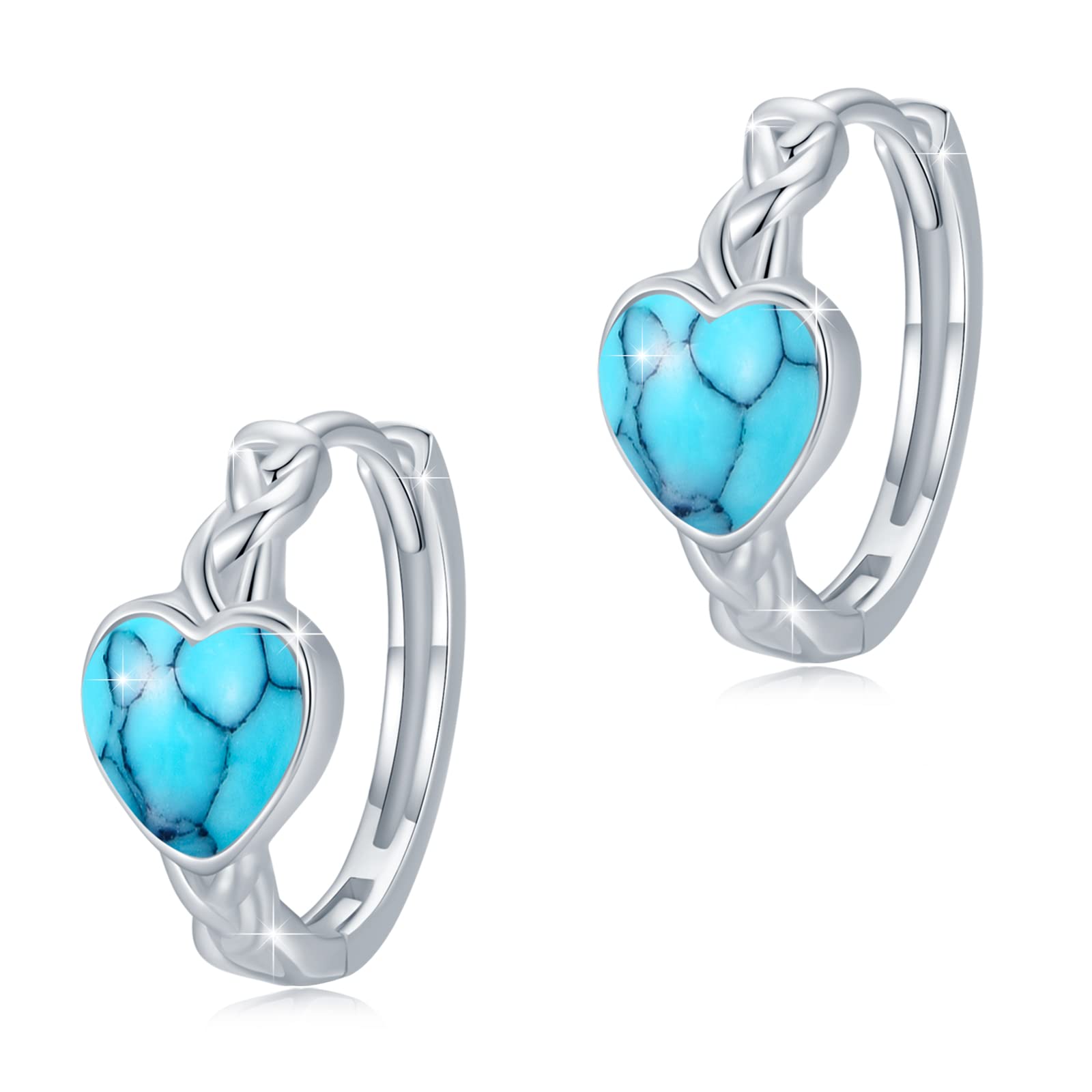 925 Sterling Silver Celtic Heart Hoop Earrings - Small Huggie Hoop Earrings for Women, Elegant Celtic Jewelry Gift for Her | Perfect for Everyday Wear, Date Nights & Special Occasions