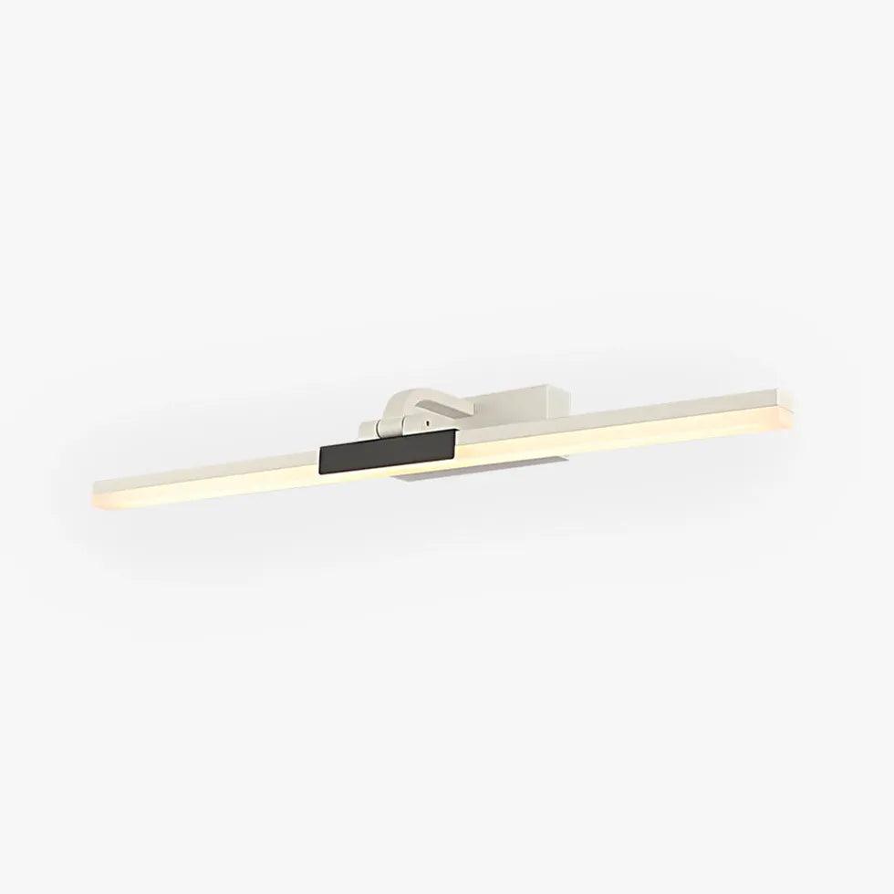 Modern White Minimalist Wall Light for Bathroom - Sleek LED Sconce with Adjustable Brightness, Perfect for Vanity Mirror Lighting and Small Space Illumination