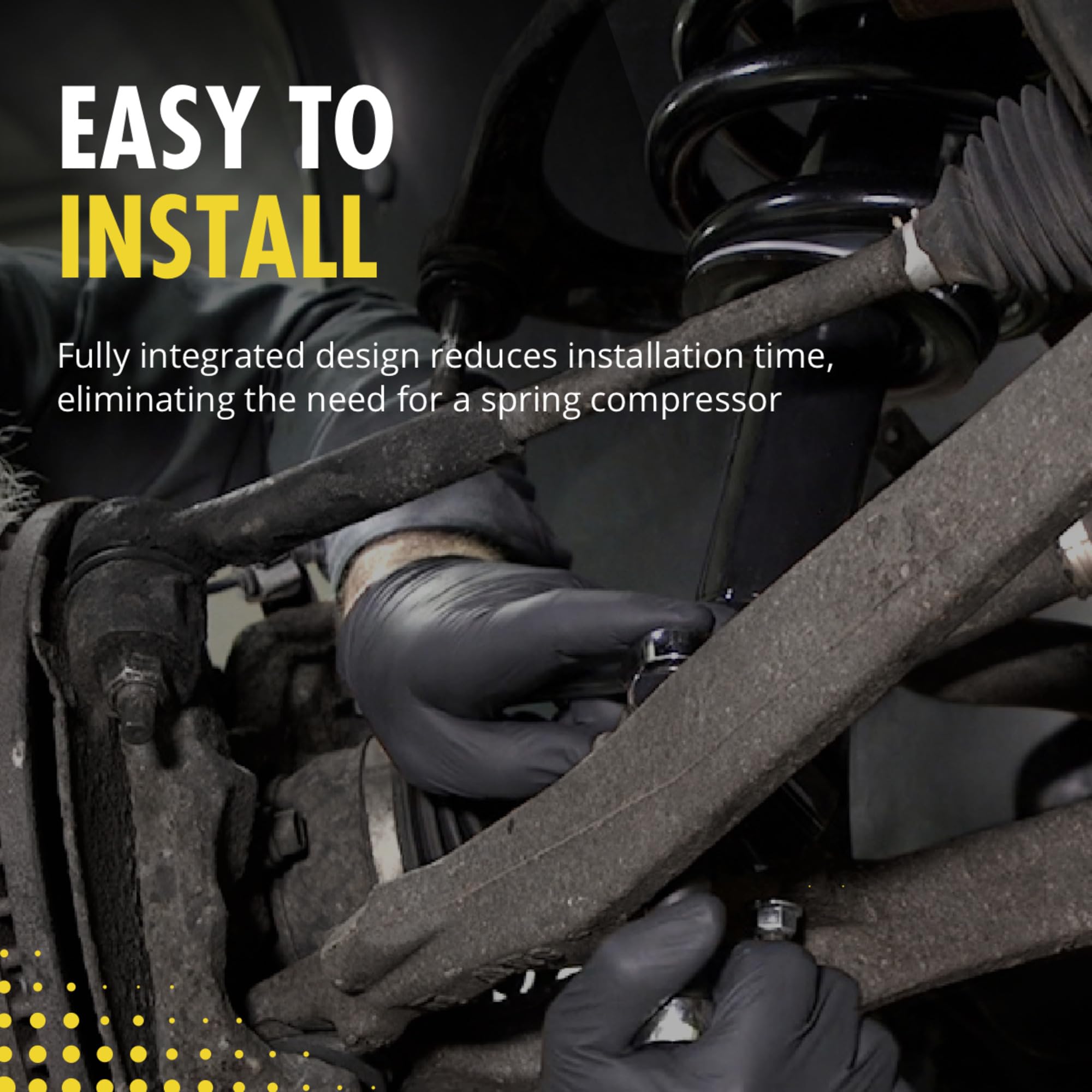 Monroe Shocks & Struts 183047 Complete Suspension Strut & Coil Spring Assembly Kit - Perfect for Smooth Ride & Vehicle Stability | Ideal for Daily Commute, Road Trips & Off-Road Adventures