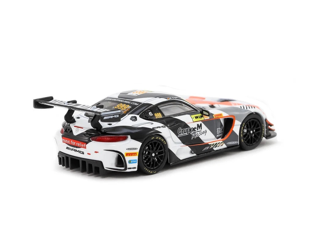 Tarmac Works 1:64 Scale Mercedes AMG GT3 Macau GT Cup FIA GT World Cup 2017 #999 3rd Place Limited Edition Diecast Model Car - Perfect for Collectors, Racing Fans, and Display Cases
