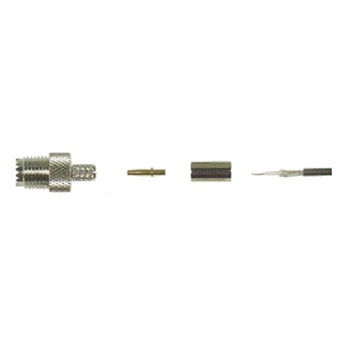 Wilson Mini UHF Female Crimp Connector for RG-174 Coaxial Cable 971118 - Perfect for Ham Radio, CB Radio & CCTV Installations