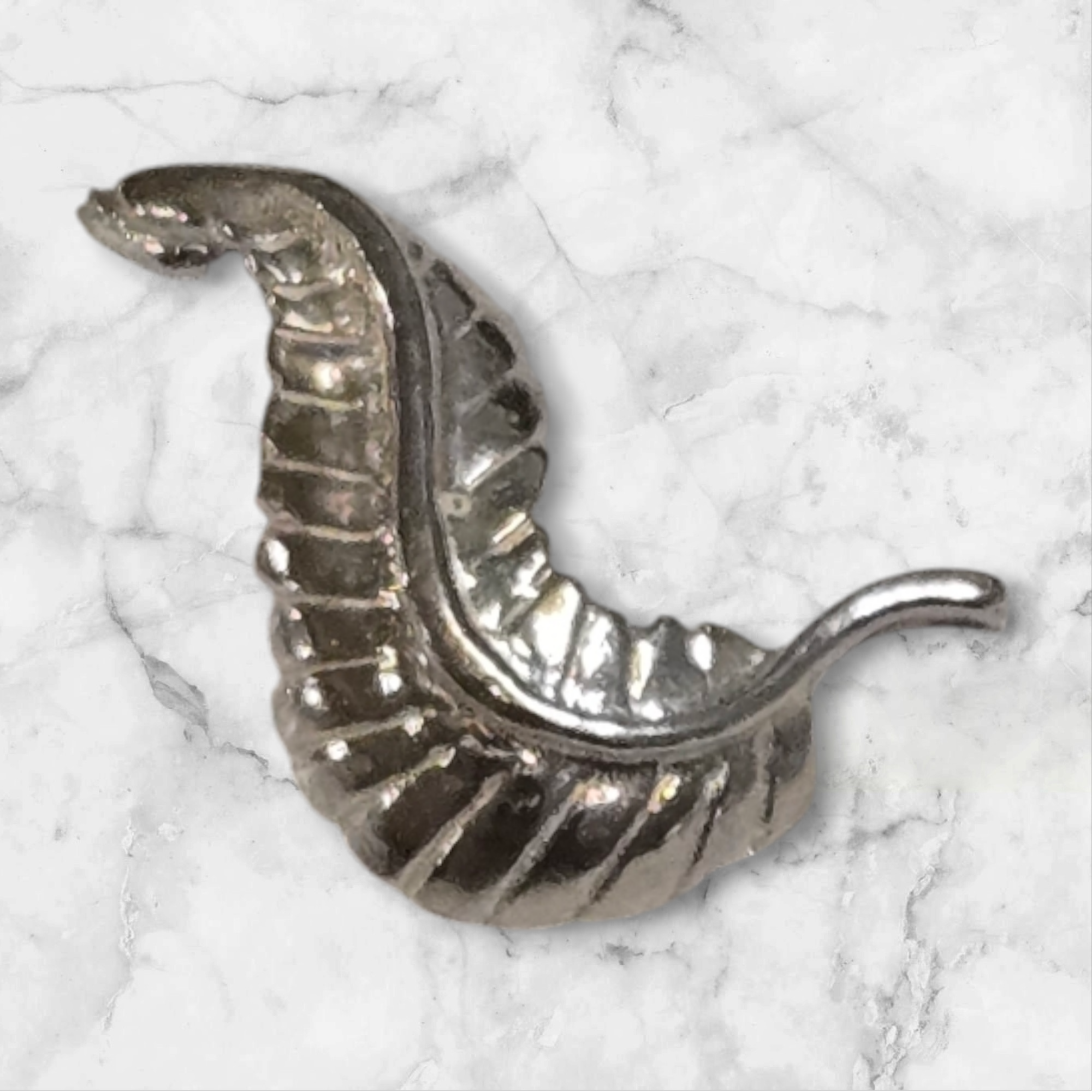 Solid Sterling Silver Leaf Charms - Small, Medium, Large Rough Casted Antique Leaves for Jewelry Making | Perfect for Silversmiths, DIY Necklaces & Handmade Bracelets