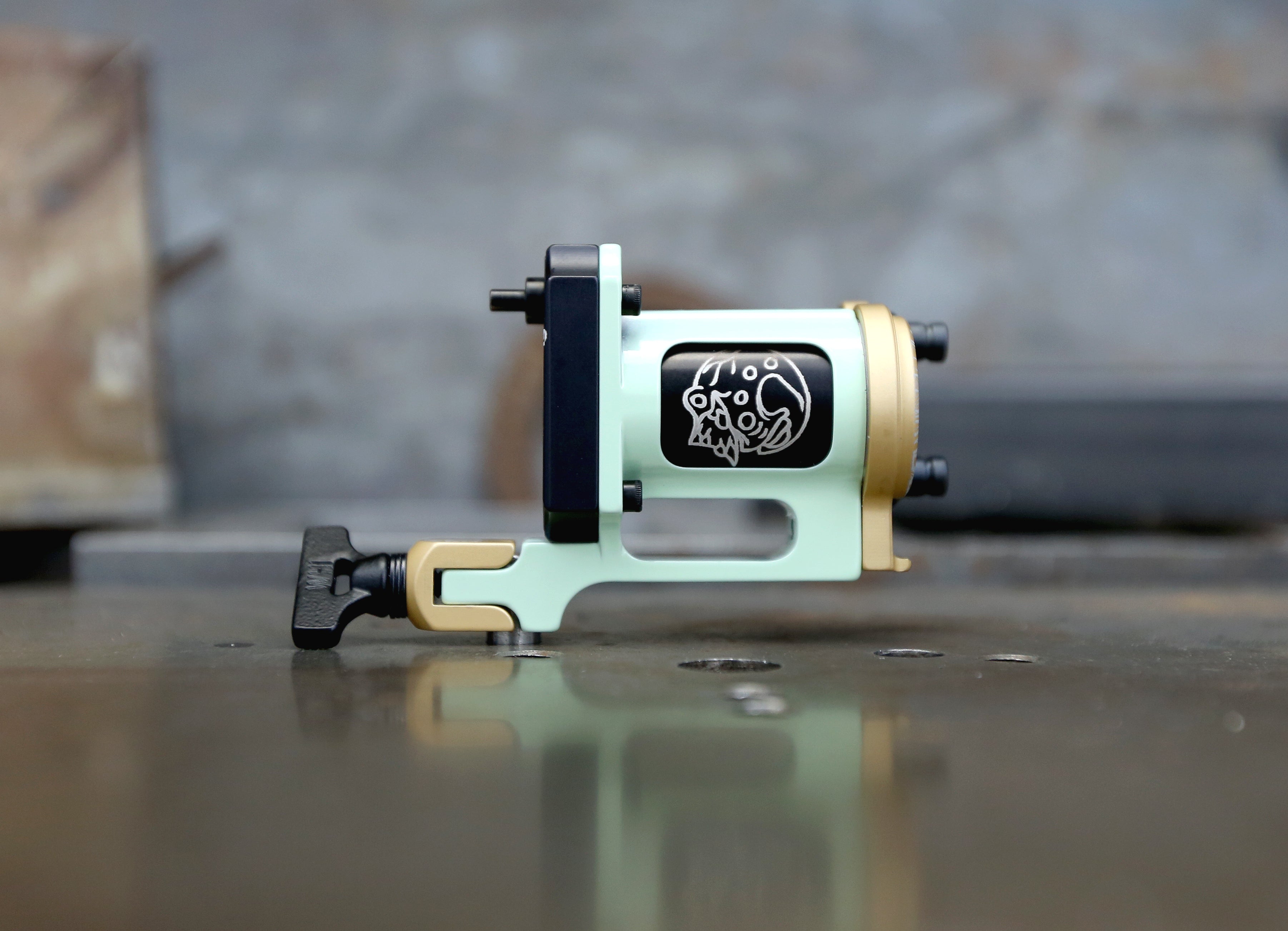 Limited Pike x Rogers Slider Rotary Watch - Seafoam Green & Gold Stainless Steel - Perfect for Casual Wear, Business Meetings & Special Occasions