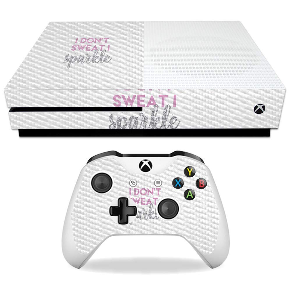 Premium Carbon Fiber Skin for Microsoft Xbox One S - Durable Protective Cover with Textured Finish | Easy to Apply & Remove | Made in USA | Perfect for Gaming Setups & Personalized Console Protection