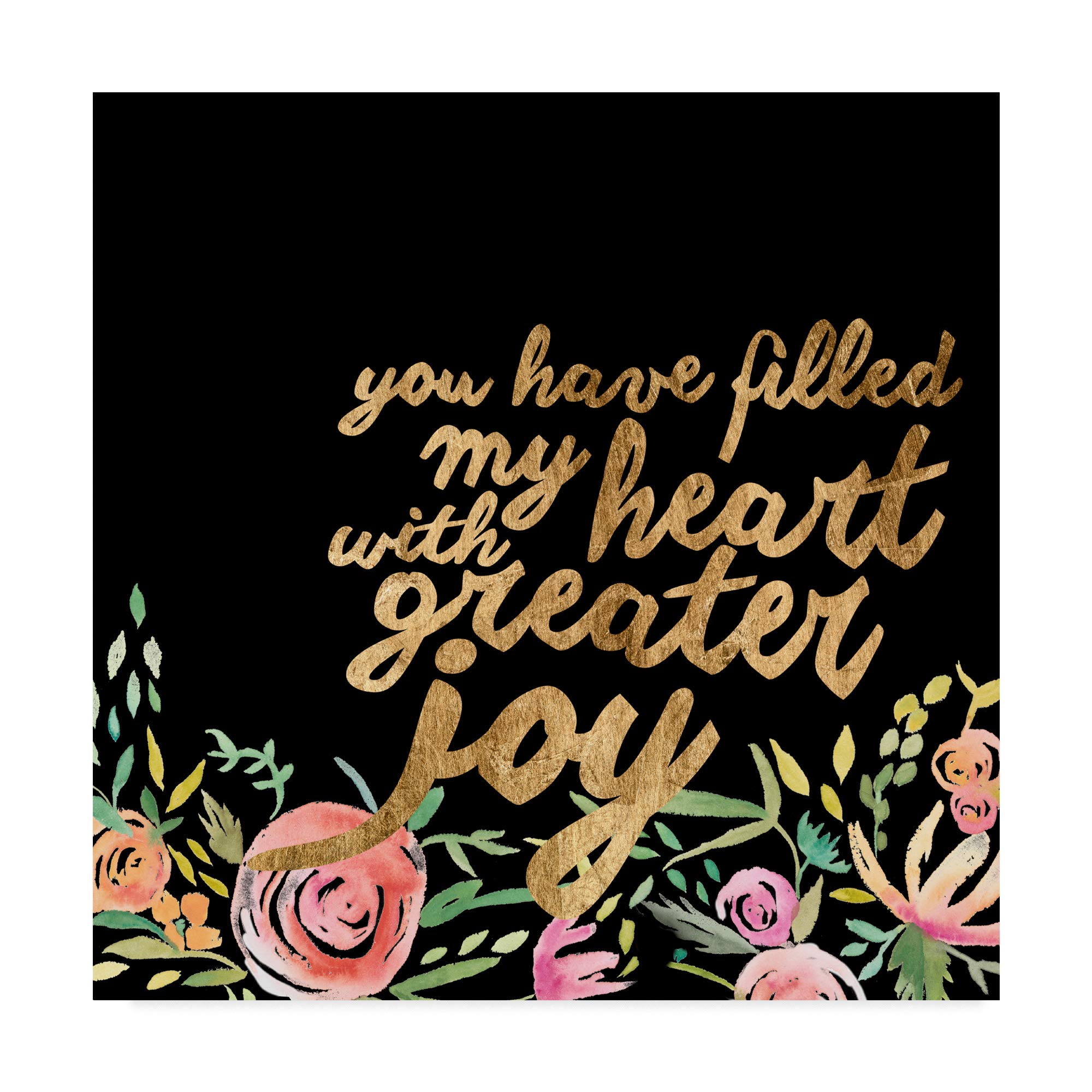 Studio W Floral Faith I by Trademark Fine Art - 18x18 Inch Canvas Wall Art - Perfect for Living Room, Bedroom & Office Decor