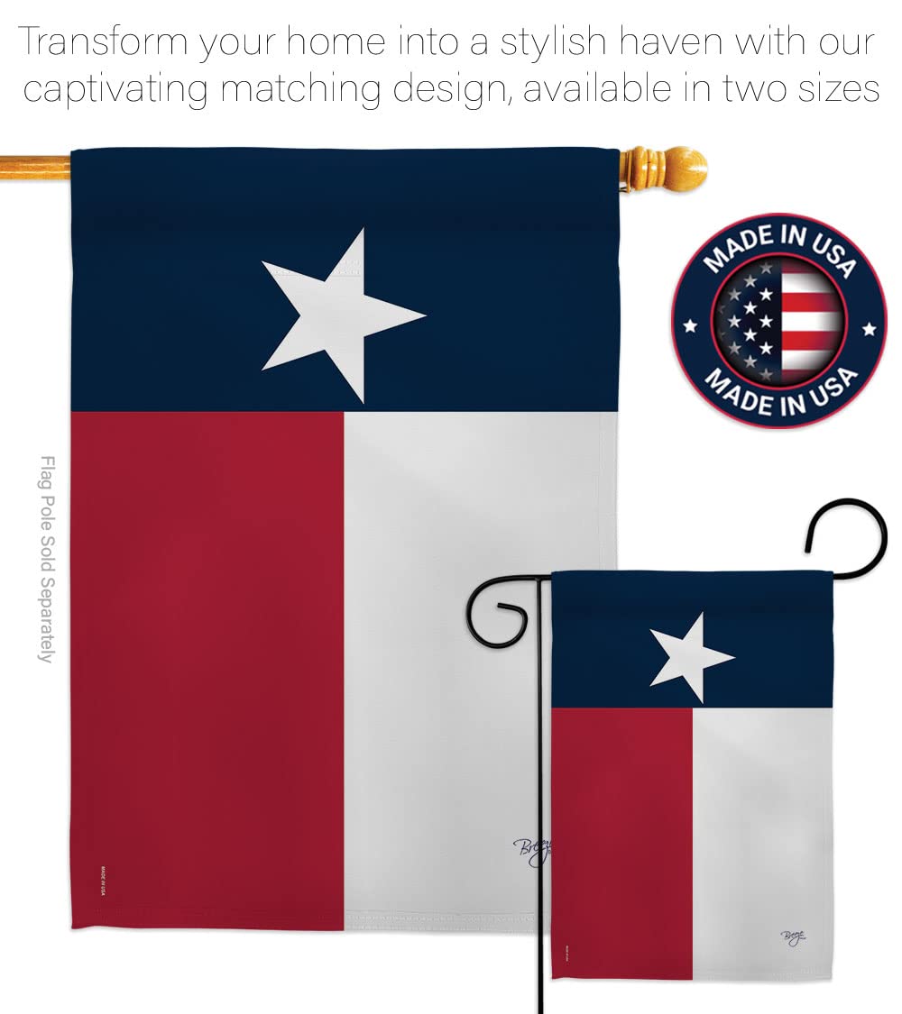 Texas Americana House Flag Set 28x40