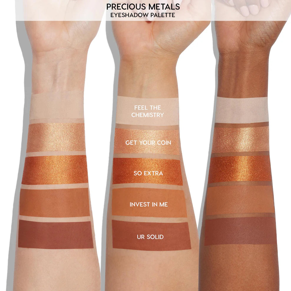 ColourPop Precious Metals Eyeshadow Palette - Highly Pigmented, Long-Lasting Metallic Shades for Everyday & Party Makeup | Perfect for Daytime Glam & Night Out Looks