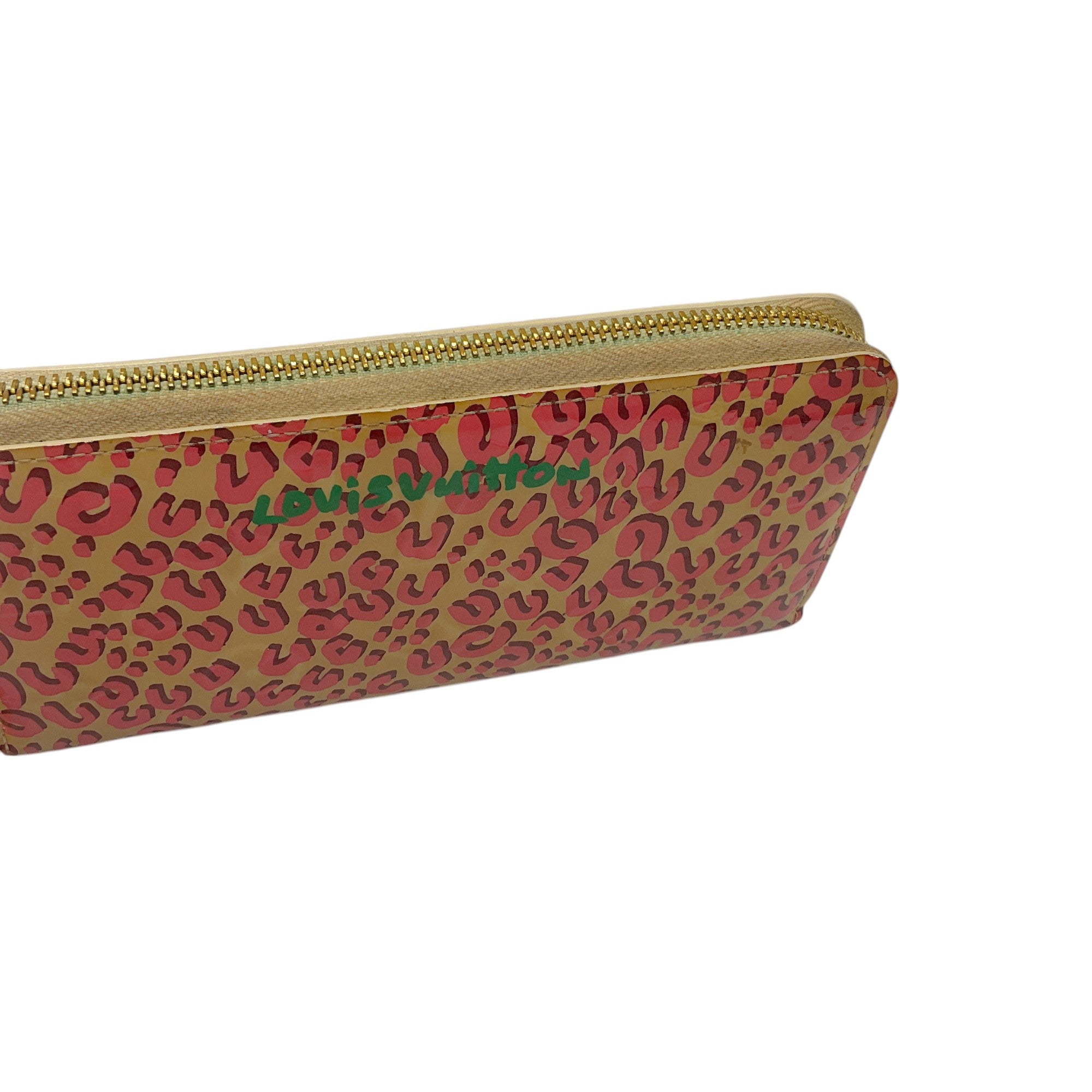 Louis Vuitton Zip Around Wallet in Beige, Pink & Green - Luxury Printed Designer Wallet for Women, Perfect for Everyday Use & Travel Accessories