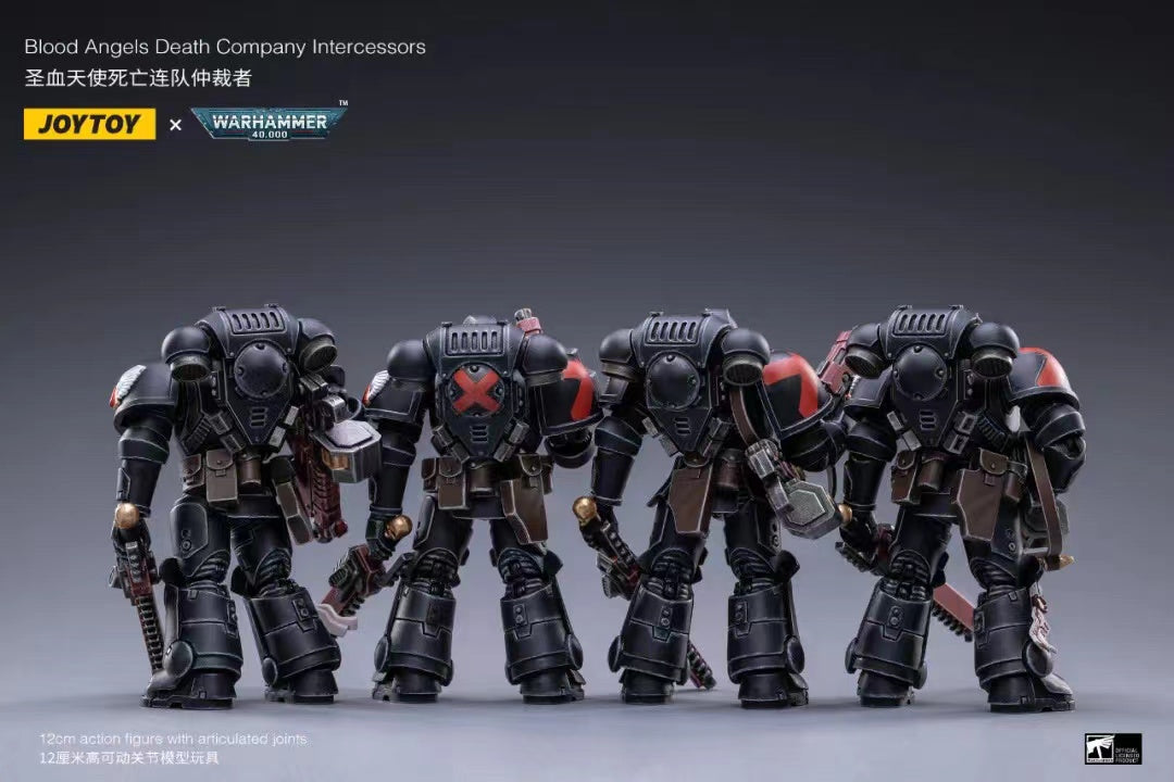 JOYTOY 1/18 Scale Warhammer Blood Angels Action Figure Set (4PCS) - Perfect for Warhammer 40K Collectors, Tabletop Gaming & Display