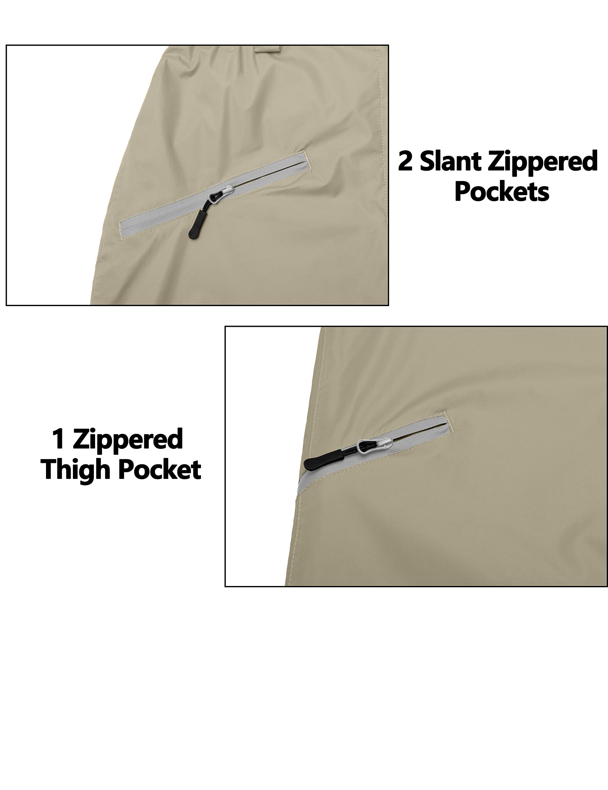 Little Donkey Andy Women's Lightweight Waterproof Rain Pants - Breathable Hiking Pants for Outdoor Activities, Fishing & Camping - Perfect for Rainy Day Adventures & Outdoor Sports