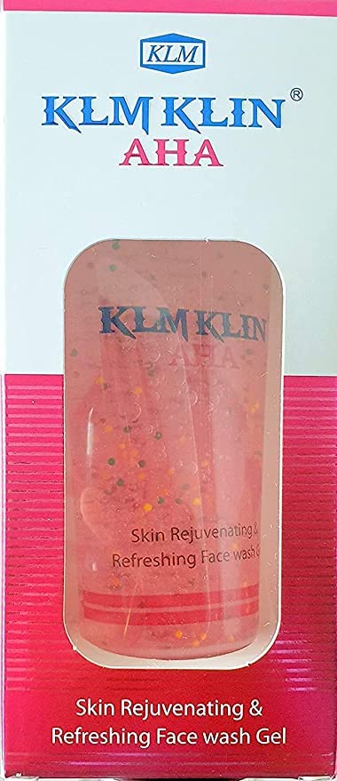 KLM Klin AHA Face Wash 50ml - Gentle Exfoliating Cleanser for Acne & Blackheads - Perfect for Daily Skincare Routine