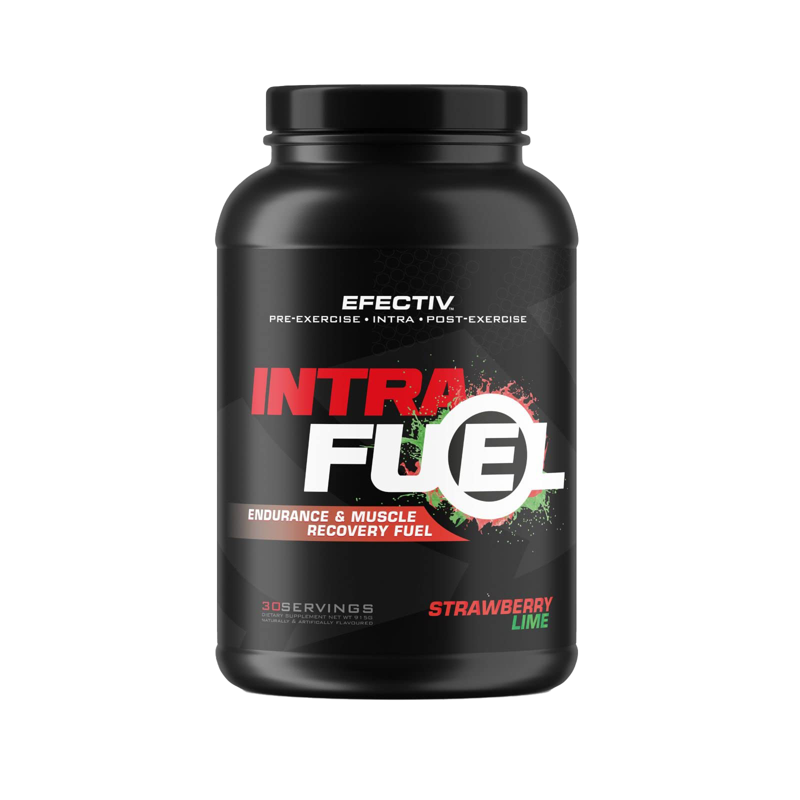 Efectiv Nutrition Intra Fuel 915g - Strawberry Lime Flavored Workout Supplement for Energy & Recovery | Pre & Post Workout Drink Mix for Athletes & Fitness Enthusiasts