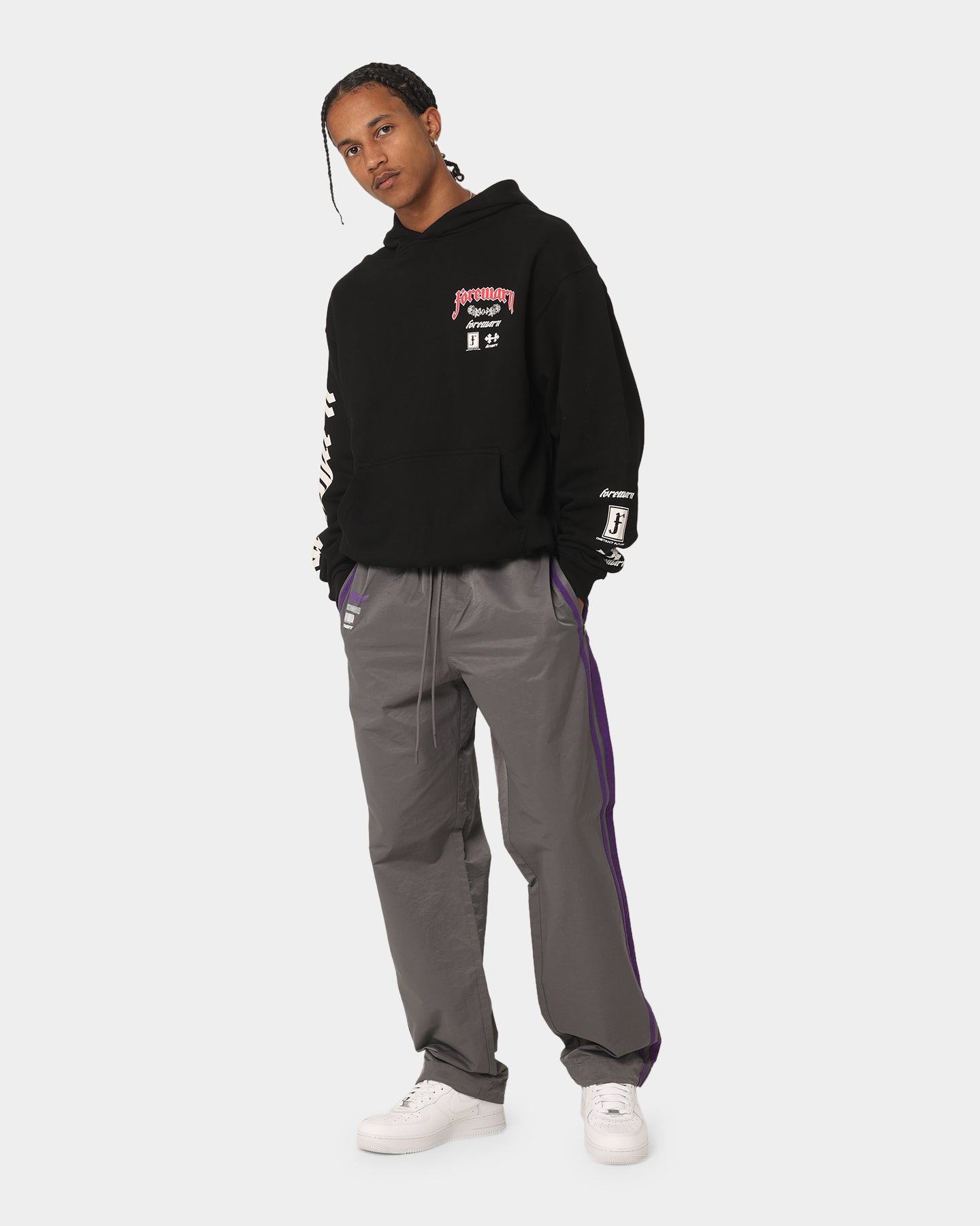 404 Forewarn Hoodie - Black Men's Pullover Sweatshirt for Streetwear & Urban Fashion | Comfortable & Stylish for Casual Wear & Outdoor Activities