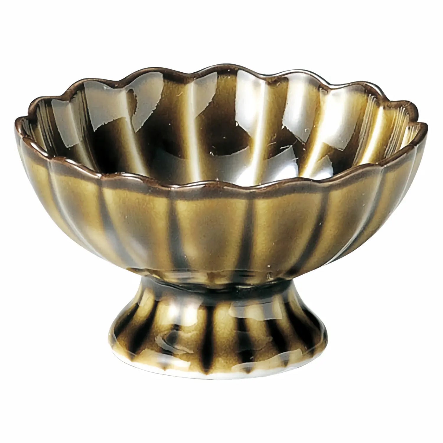 M.Style Epoch Porcelain Footed Bowl Set of 4 - Elegant Serving Dishes for Desserts, Salads & Entertaining - Perfect for Dinner Parties, Holiday Gatherings & Home Decor