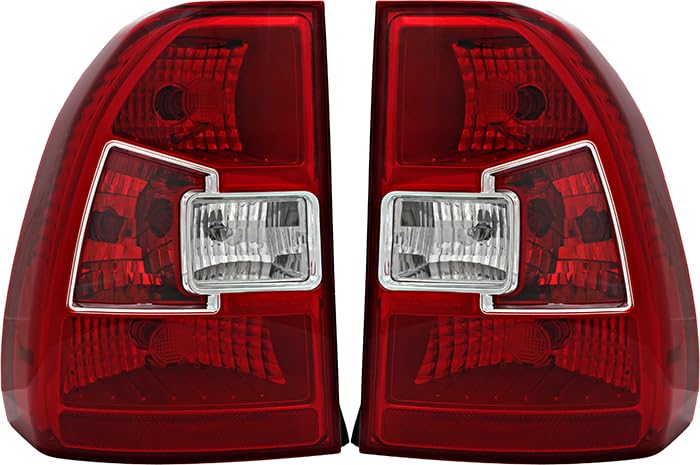 Kia Sportage Tail Lights Lamps Set - Compatible with 2009-2010 Models - Driver & Passenger Side Replacement - Enhance Nighttime Visibility & Safety for Your SUV