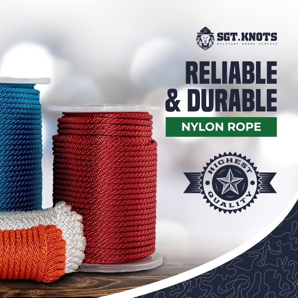 SGT KNOTS Solid Braid Nylon Utility Rope - 3/16