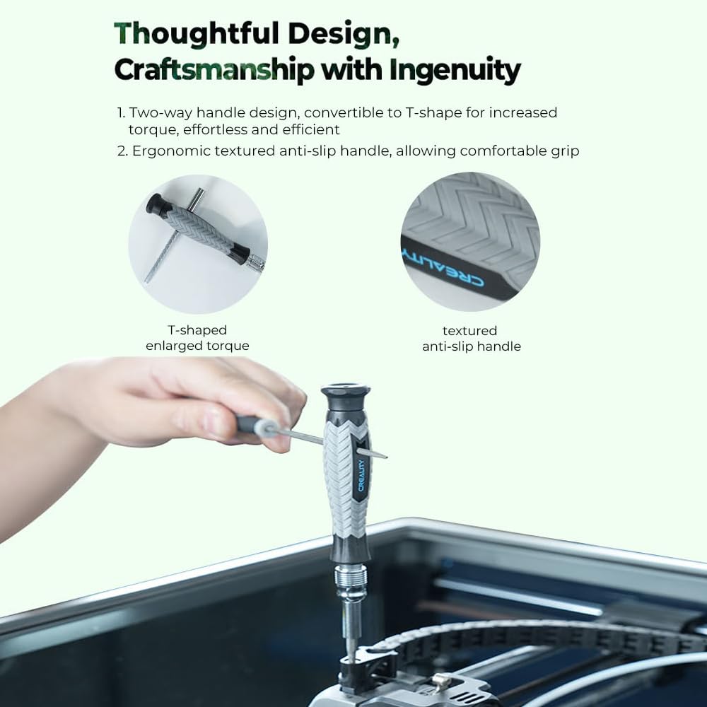 Creality 3D Printer Tool Wrap Kit Pro - Complete Assembly, Removal & Filament Cutting Tools for Cleaning & Finishing Prints | Compatible with Creality & All FDM 3D Printers | Perfect for Workshop, DIY Projects & Professional 3D Printing