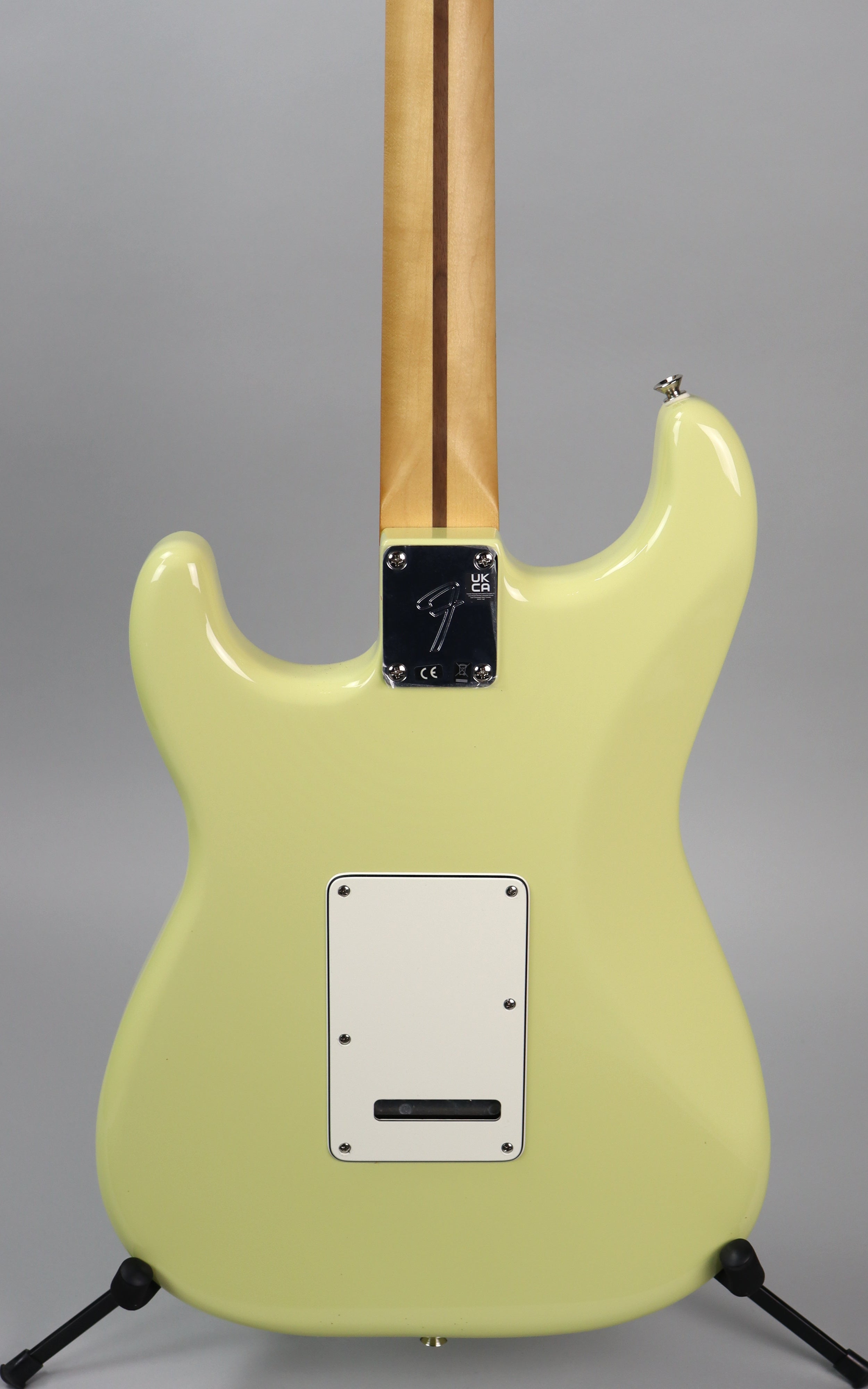 Fender Player II Stratocaster Hialeah Yellow Electric Guitar Bundle with Mustang LT25 Amp - Perfect for Beginners, Home Practice & Live Performances