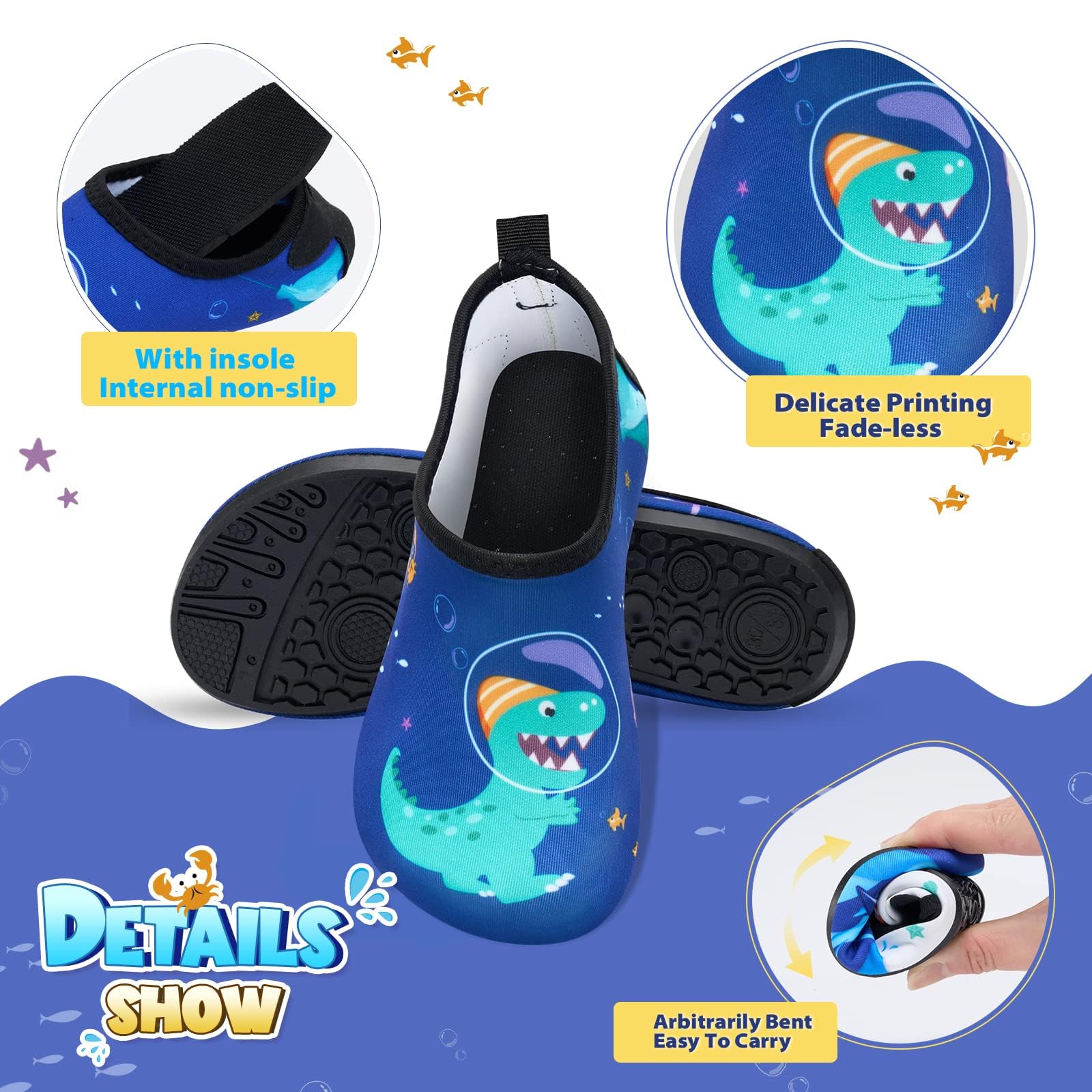 **Kids Water Shoes - Quick Dry Soft Mesh Swim Shoes for Beach, Pool & Outdoor Activities**