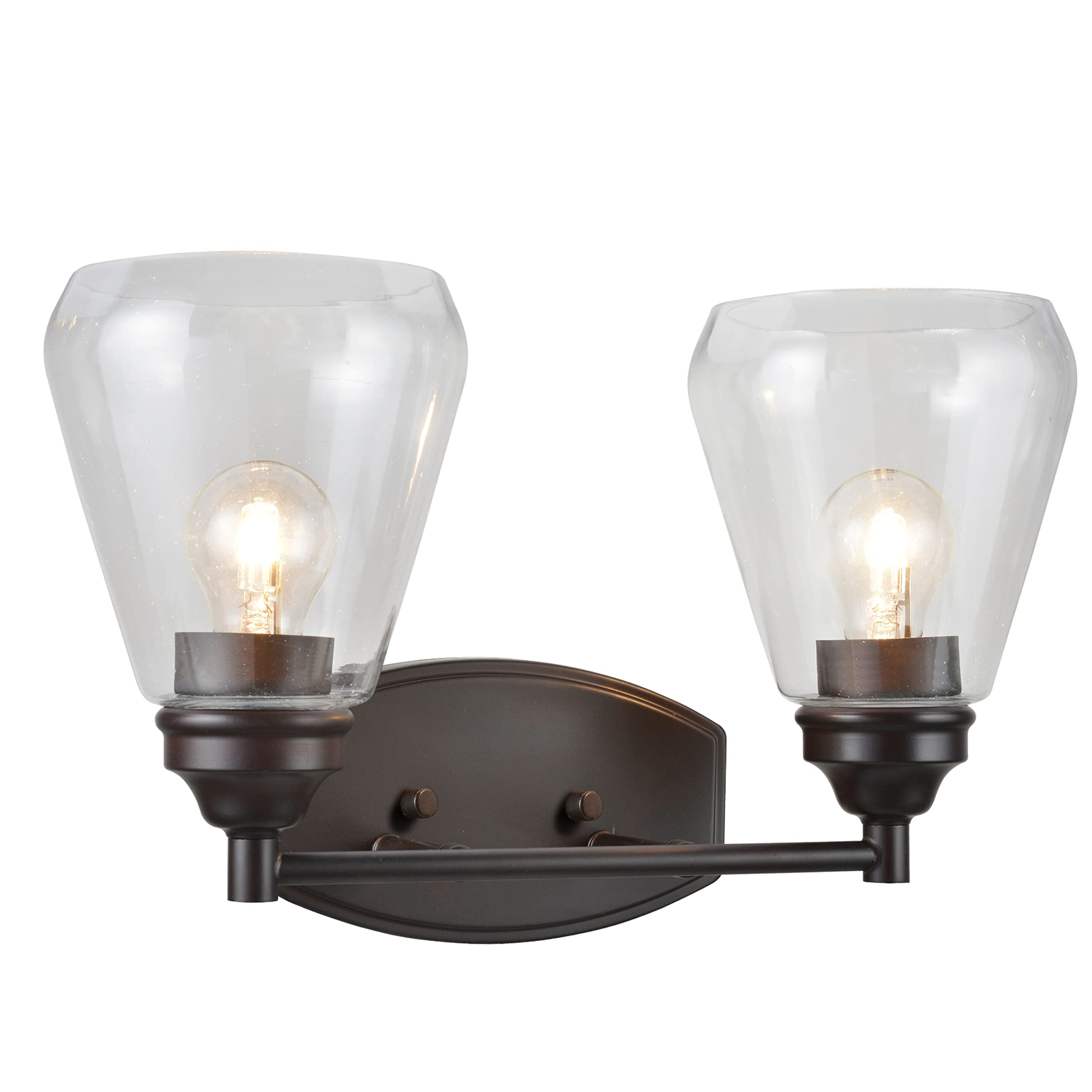 Aspen Creative 62120-2 Two-Light Bathroom Vanity Wall Sconce, 16