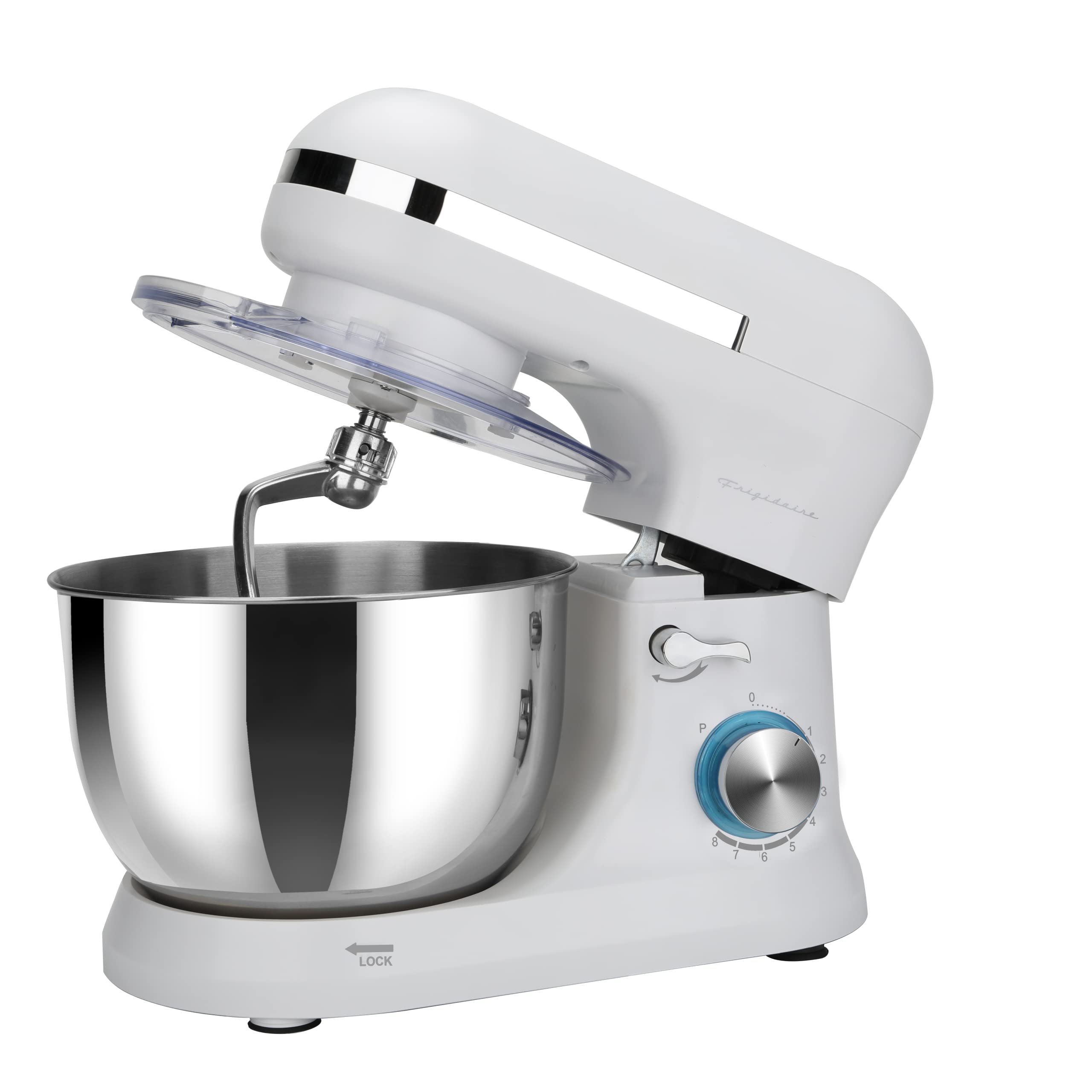 Frigidaire 4.5L Retro Stand Mixer - White | Powerful Kitchen Mixer for Baking, Dough Kneading & Cake Decorating | Perfect for Home Bakers & Small Bakeries