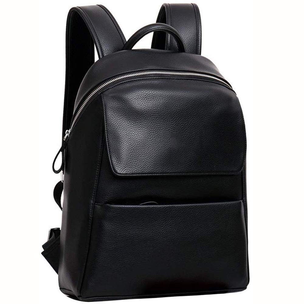 Premium Leather Laptop Backpack for Men - Waterproof & Breathable Business Travel Backpack - Stylish Casual Daypack for Work, College & High School Students - Perfect for Office, Commuting & Outdoor Adventures