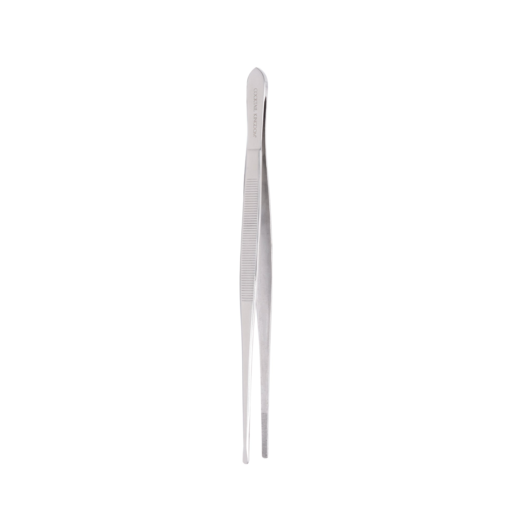 Premium Stainless Steel Garnish Tongs 10-inch (25cm) - Ideal for Cocktail Garnishing, Salad Serving & Food Presentation