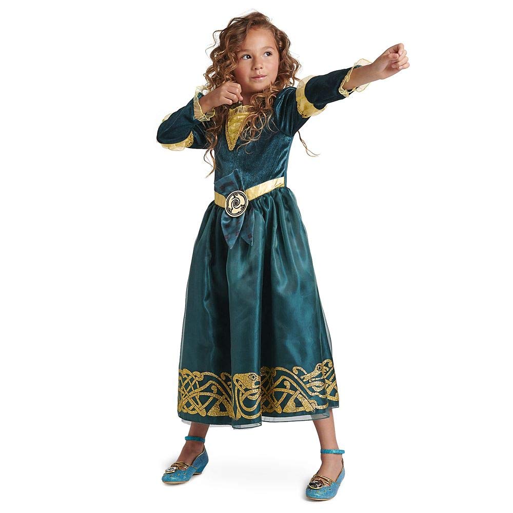 Disney Brave Merida Costume for Girls - Kids Princess Dress Halloween Cosplay Outfit for Parties & Dress-Up Play
