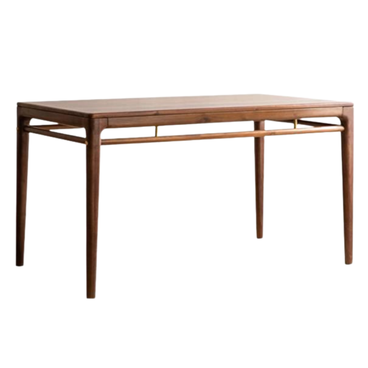 Premium Black Walnut Solid Wood Rectangular Dining Table - 60 Inch Rustic Farmhouse Style for Dining Room, Kitchen, and Home Decor | Durable & Stylish Furniture for Family Gatherings