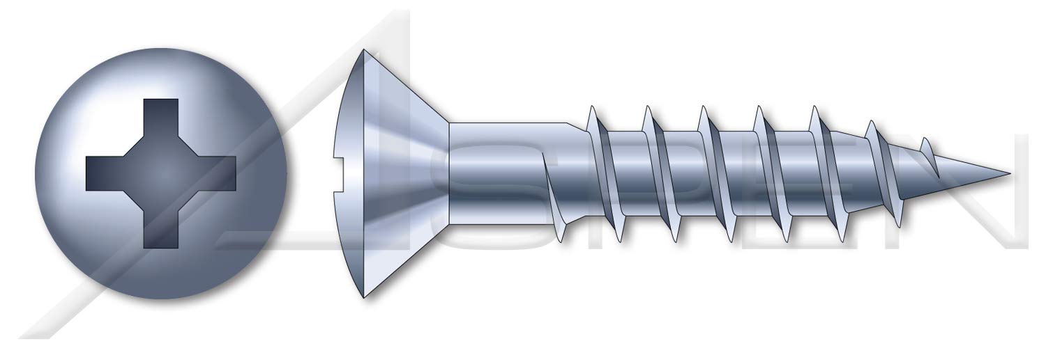 6500 pcs #6 x 1-1/2 Inch Wood Screws - Phillips Oval Head, Undersized Steel Body with Zinc Plating - Perfect for Cabinetry, Furniture Assembly & DIY Woodworking Projects