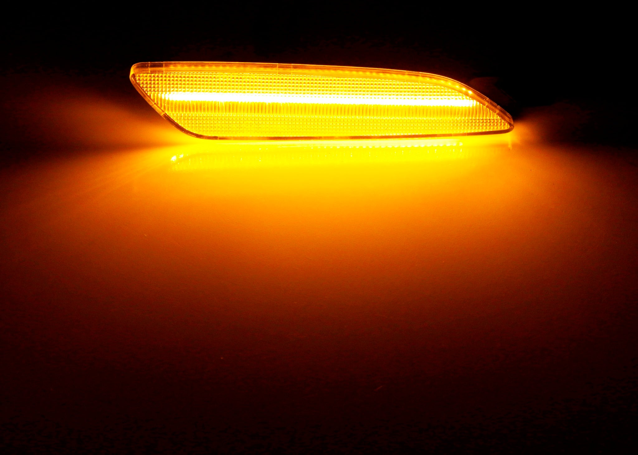 Amber LED Bumper Side Marker Lights for 2015-2018 Porsche Cayenne - Clear Lens, Easy Installation - Perfect for Night Driving & Enhanced Vehicle Visibility