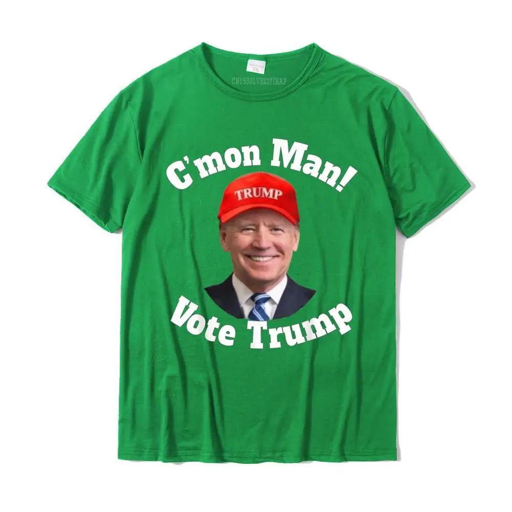 Trump vs Biden Election 2024 Halloween T-Shirt - Patriotic Political Graphic Tee for Men - 100% Cotton Customizable Top - Great for Halloween Costumes & Election Parties