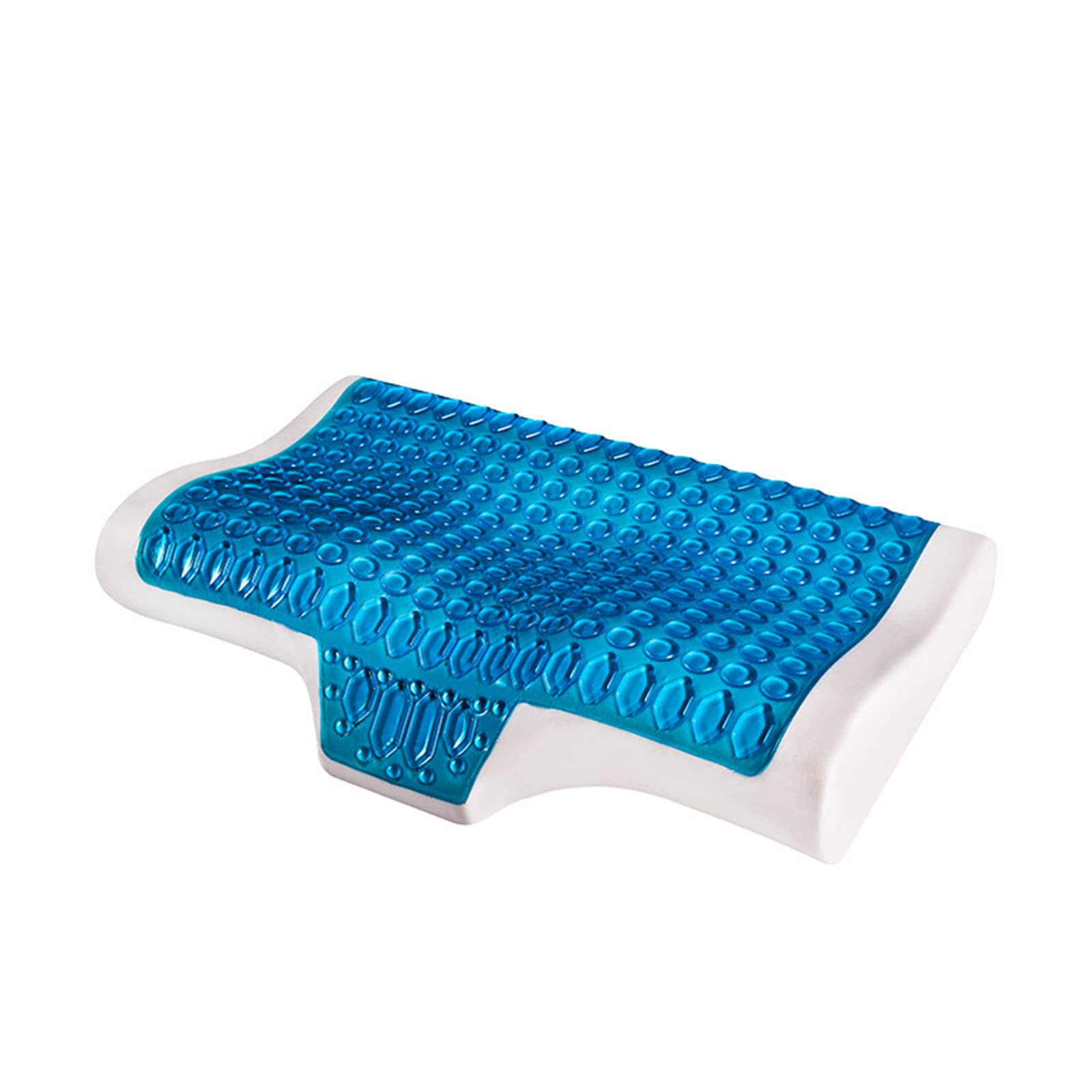 Butterfly Gel Slow Rebound Memory Foam Pillow - Neck Support Pillow for Side, Back & Stomach Sleepers - Relieves Neck & Shoulder Pain - Perfect for Home, Office & Travel Use