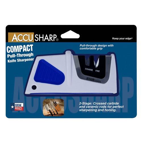 AccuSharp 080C Compact Pull-Through Knife Sharpener - Portable & Easy to Use for Kitchen, Hunting, and Outdoor Knives - Perfect for Home Chefs, Camping & Travel