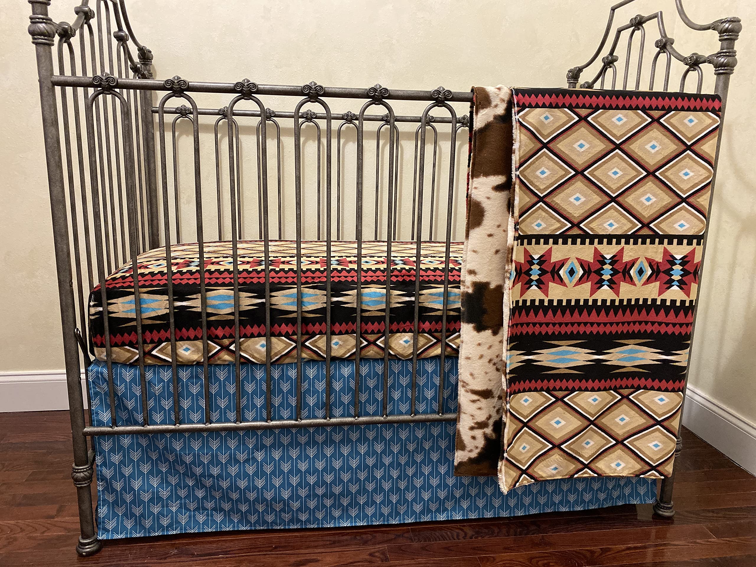 Aztec Baby Boy Nursery Bedding Set - Soft Crib Bedding for Boys - Perfect for Newborns, Infants & Toddlers - Ideal for Nursery Decor, Baby Showers & Gifts