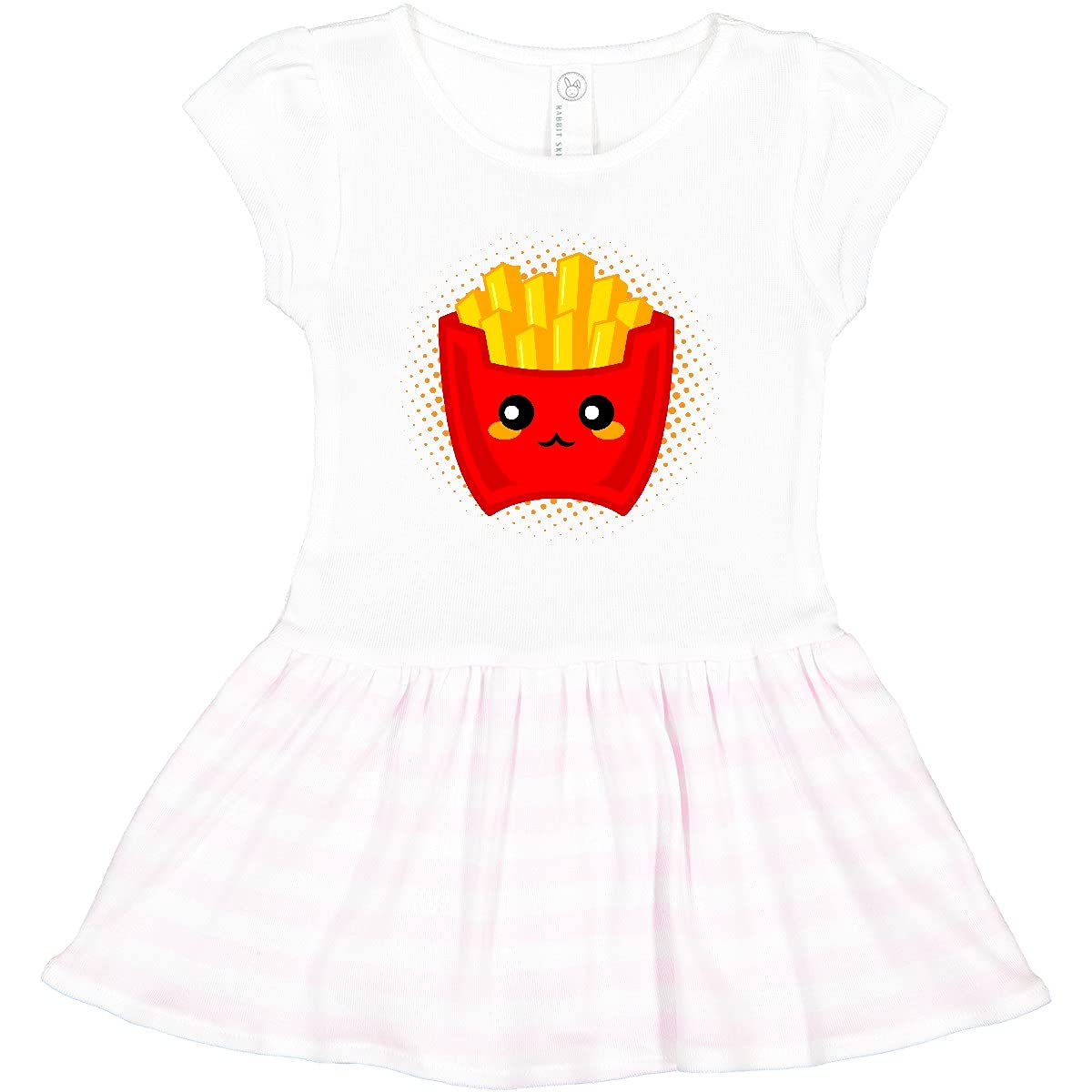 Inktastic French Fries Funny Food Toddler Dress - Cute Graphic Tee for Baby Girls & Boys - Perfect for Playdates, Birthday Parties & Family Photos