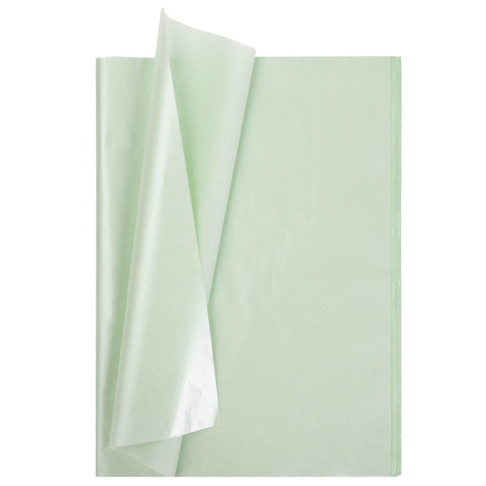 Whaline Bulk 100 Sheets Green Metallic Tissue Paper - Eco-Friendly Gift Wrapping Paper for DIY Crafts, Weddings, Birthdays, Baby Showers | Perfect for Party Decorations, Arts & Crafts, Gift Bags, and Floral Arrangements