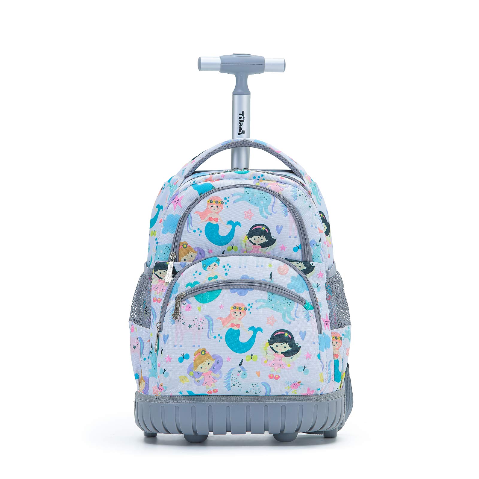 Tilami 16 Inch Rolling Backpack for School, College & Travel - Lightweight Carry-on Backpack with Wheels for Boys & Girls - Perfect for Commuting, Campus Life & Airplane Trips