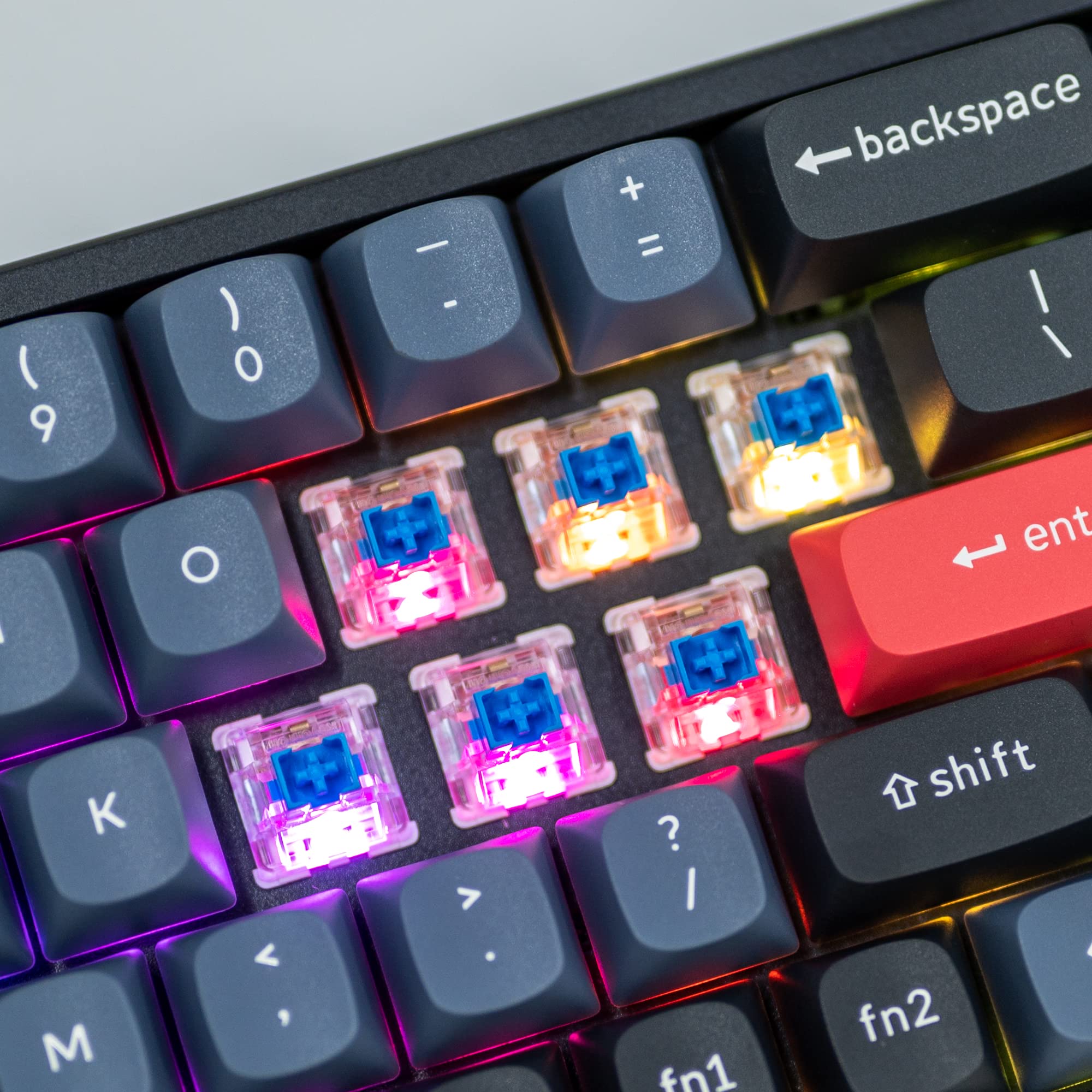 Keychron K6 Pro Wireless Custom Mechanical Keyboard - QMK/VIA Programmable, Hot-Swappable K Pro Blue Switches, 65% Compact Layout with Aluminum Frame & RGB Backlighting for Mac/Windows/Linux - Perfect for Office Work, Gaming, and Programming