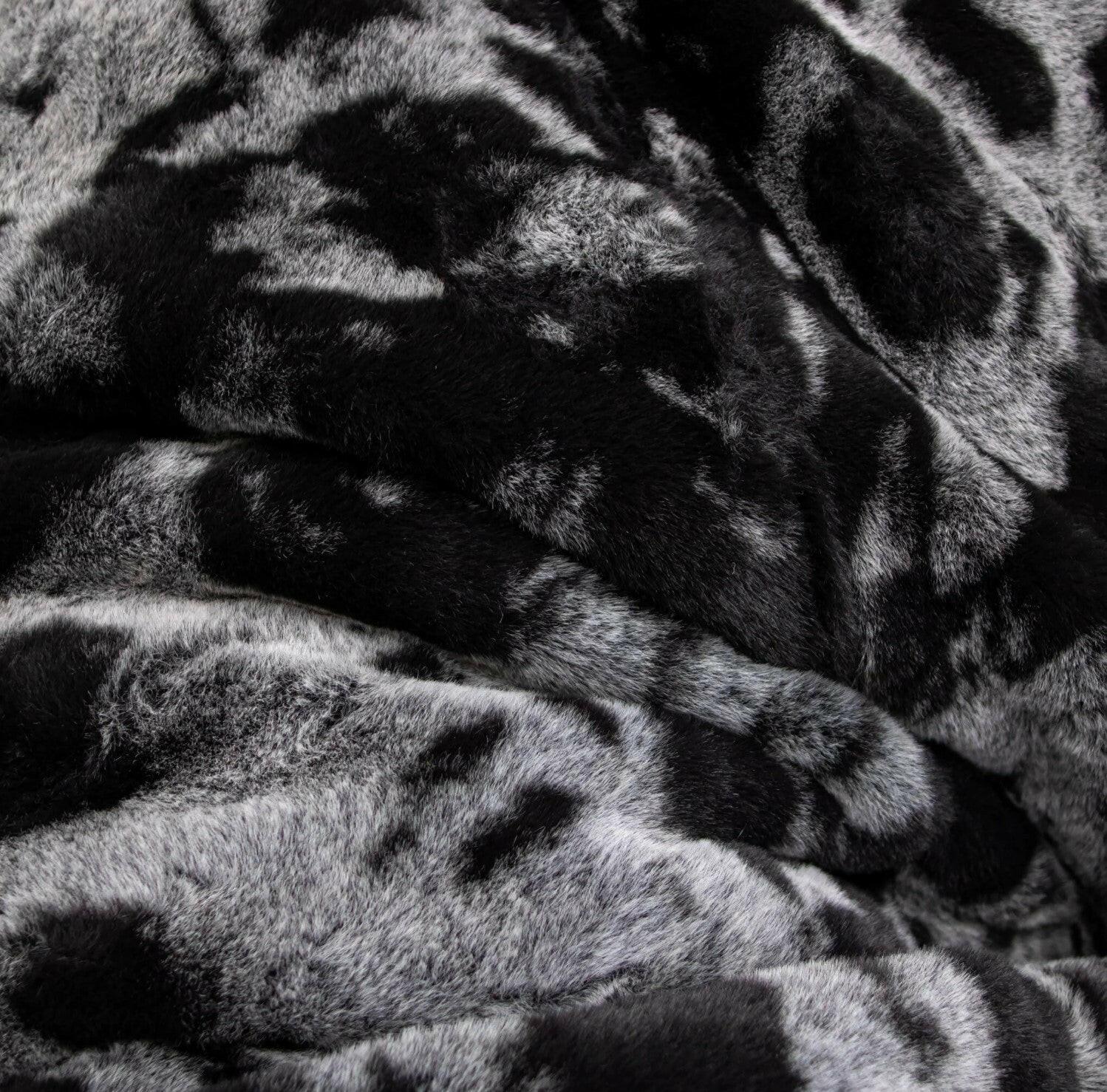 King Convertible Beanbag Chair - Cookies and Cream Faux Fur - Multi-Position Lounger for Living Room, Bedroom & Game Room